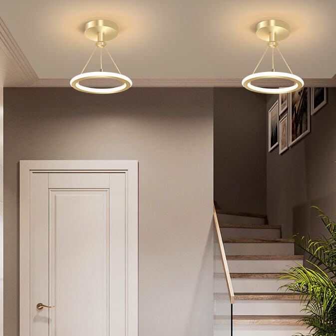 Modern Simple Circle LED 1-Light Pendant Light