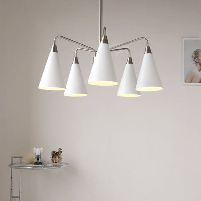 Nordic Tapered Shade Iron 3/5 Light Art Kronleuchter 