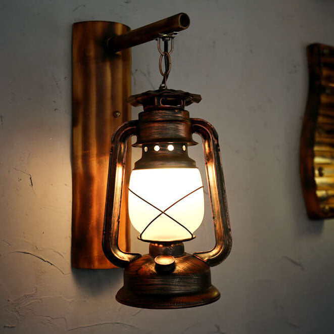 Lámpara de Aplique de Pared de 1 Luz de Hierro con Diseño de Caballo Vintage 
