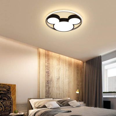 Cartoon Mouse LED Flush Mount Ceiling Light