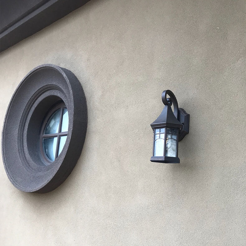 Lanterne européenne rétro étanche 1 lumière applique murale extérieure 