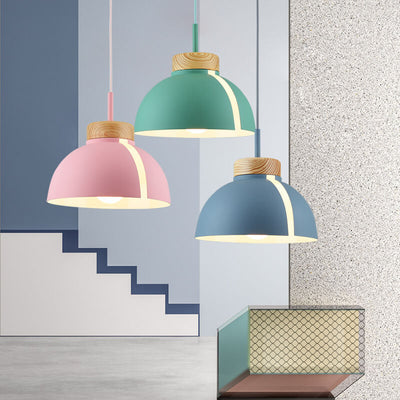 Moderne kreative Macaron Dome 1-Licht-Pendelleuchte 