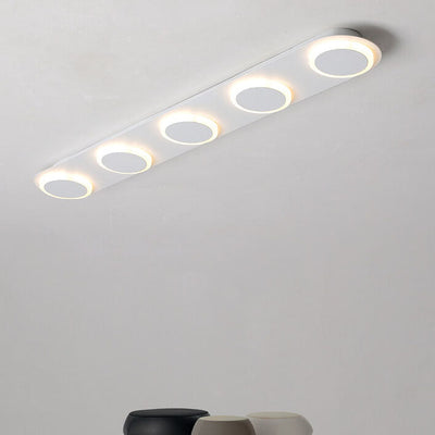 Minimalist Long Bar 3/4/5 Light  LED Flush Mount Ceiling Light