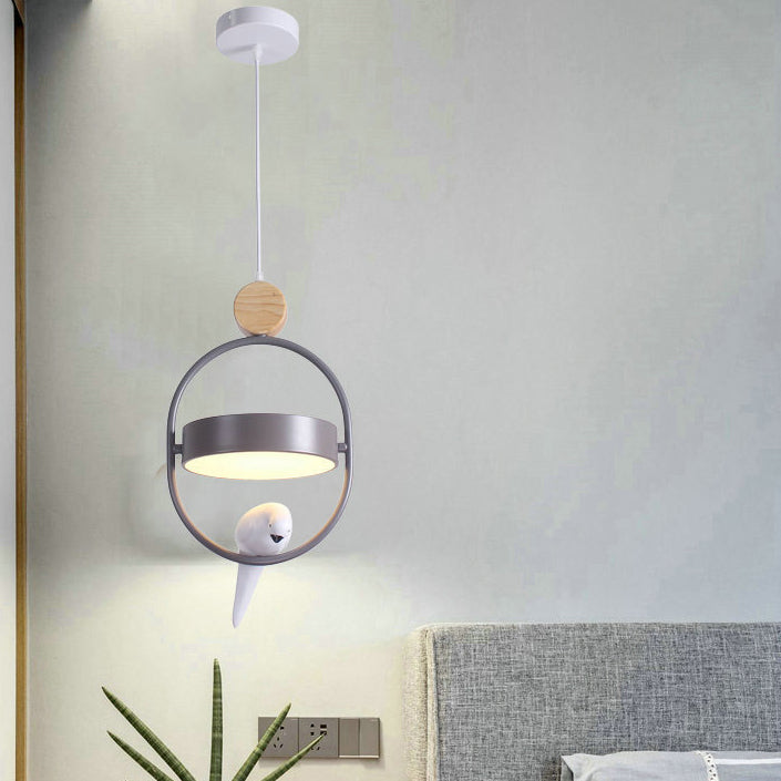 Nordic Creative Bird Ring 1-Licht LED Pendelleuchte 