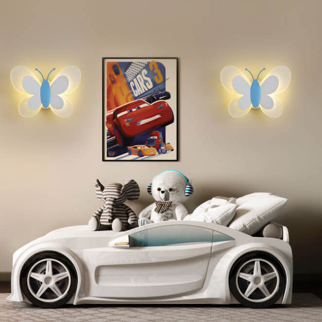 Creative Butterfly Acrylic 1-Light LED Wall Sconce Lamp