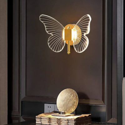 Nordic Creative Schmetterling Acryl LED Wandleuchte Lampe 