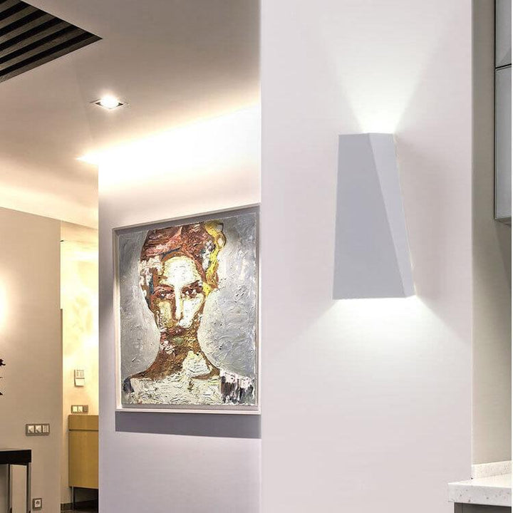Applique Murale à 2 Lumières LED Trapezoïdale Simple Moderne 