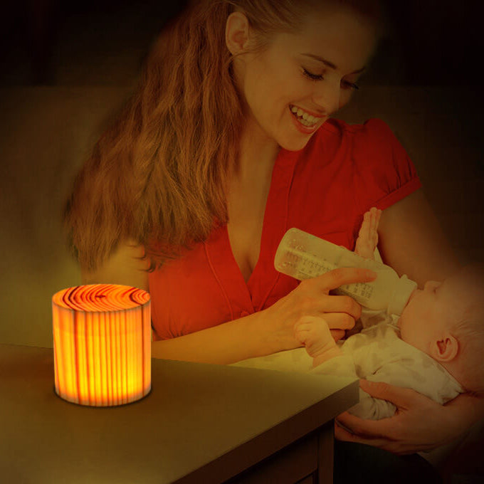 Lámpara de Mesa Táctil LED de Madera Creativa 