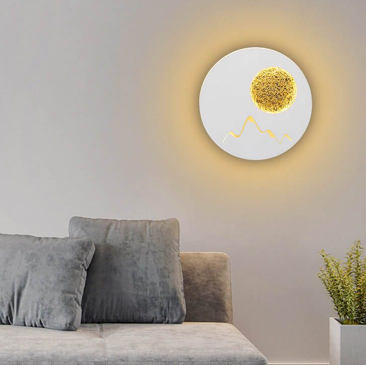 Nordic Round Planet Decorative 1-Light LED Wall Sconce Lamp