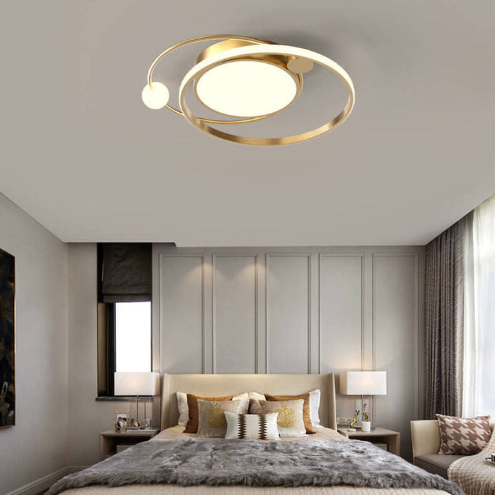 Plafonnier LED rond nordique à montage encastré 