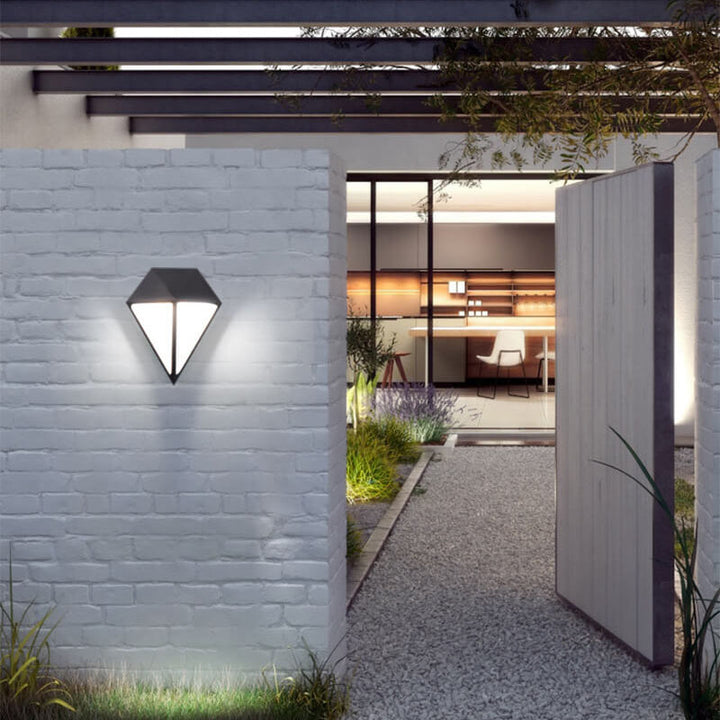 Industrielle Diamantform Außen wasserdichte LED-Wandleuchte 