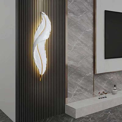 Modern Creative Feather LED Wall Sconce Lamp