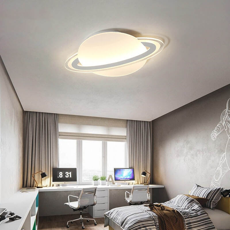 Kreative Acryl-Globus-Planet LED-Deckenleuchte für Aufputz- und Halbeinbau 