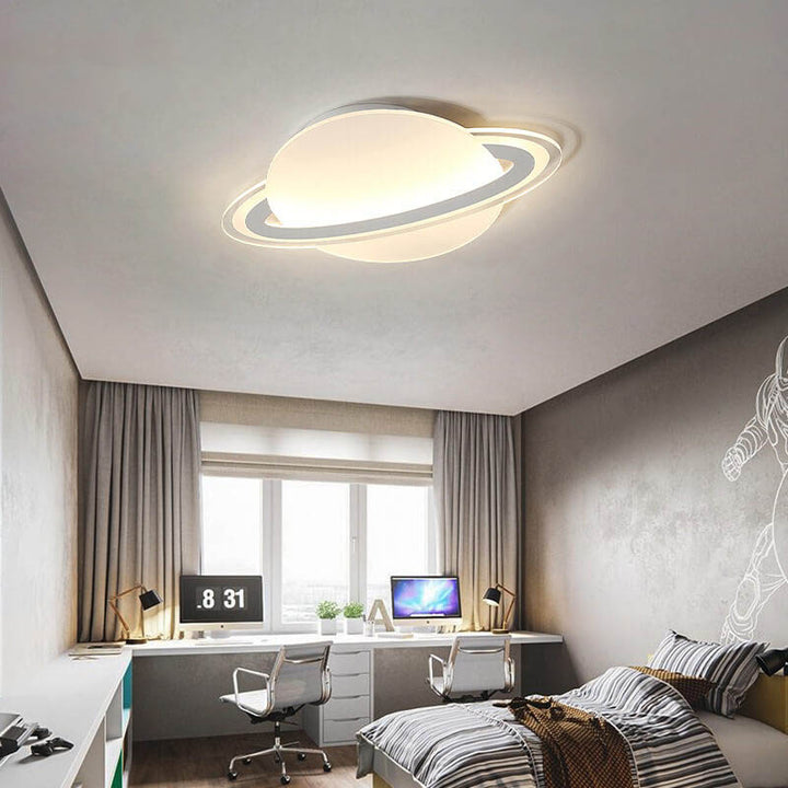 Kreative Acryl-Globus-Planet LED-Deckenleuchte für Aufputz- und Halbeinbau 