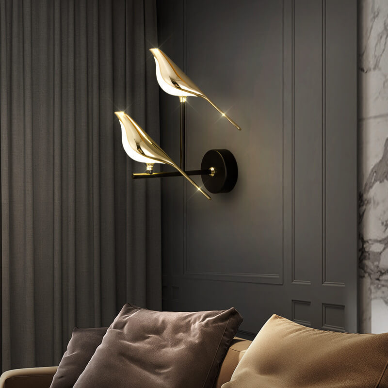 Modern Creative Bird 1/2 Light LED Rotatable Wall Sconce Lamp