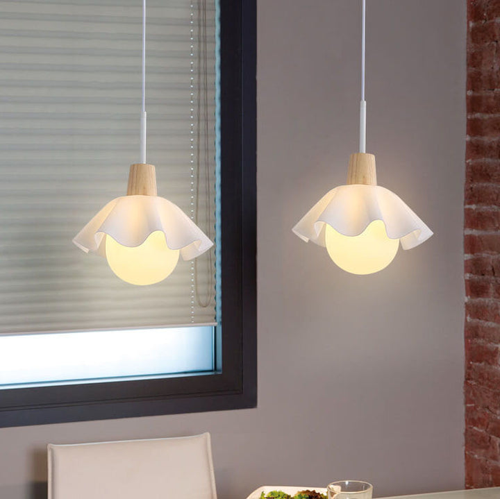 Nordische Kreative Blume Glas 1-Licht Pendelleuchte 