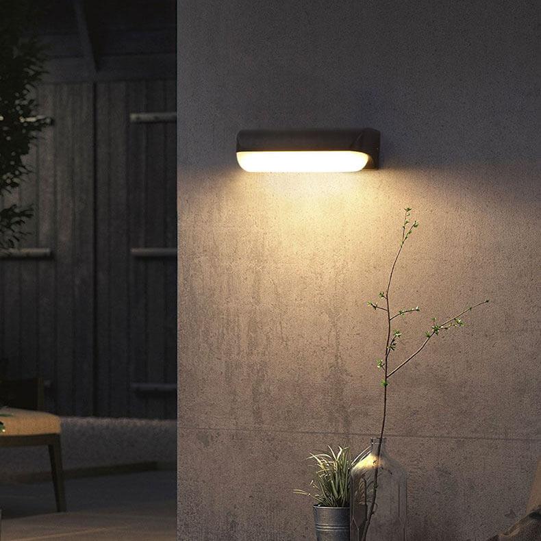 Applique Murale Étanche à LED en Forme de Cylindre Rétro 1/2 Lumière 