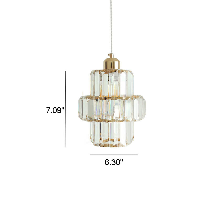 Moderne Nordic Creative Crystal Tower LED Pendelleuchte 