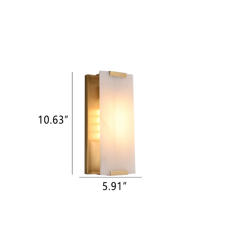 Nordic Light Luxury Marble Strip Design 1/2-Light Wall Sconce Lamp