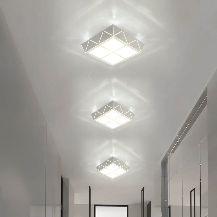 Minimalist Square 1-Light LED Flush Mount Ceiling Light