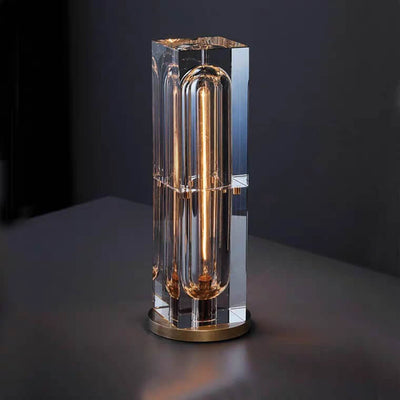 Moderne Kristall-Stereo-Geometrie-Design 1-Licht Tischlampe 