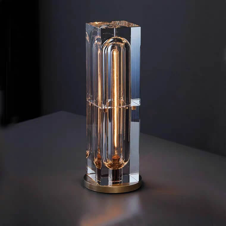 Moderne Kristall-Stereo-Geometrie-Design 1-Licht Tischlampe 