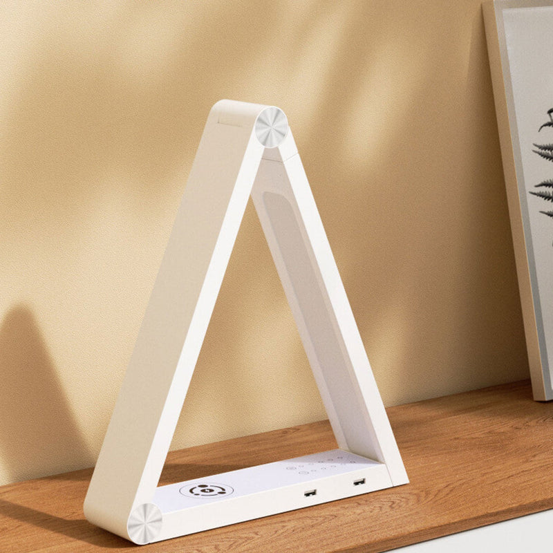 Intelligent Creative Triangle Wireless Charging Rotating Touch LED Desk Lamp