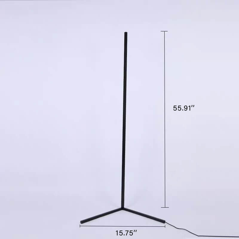 Straight Corner 1-Light LED Floor Lamps