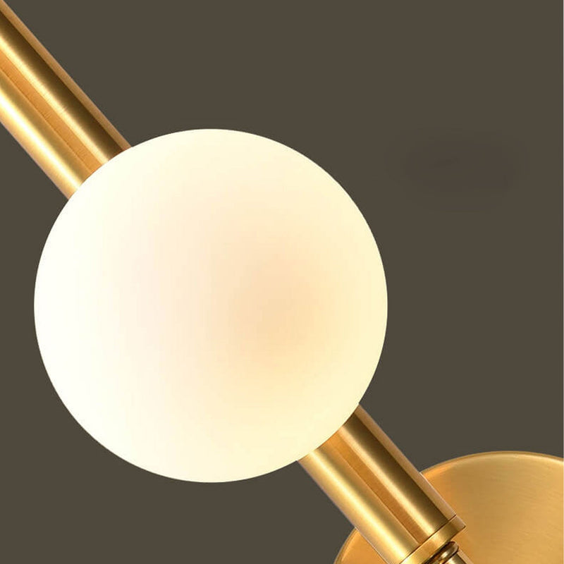 Leichte Luxus-Kreativ-Perlenschnur-Design 3-Licht-Wandleuchte 
