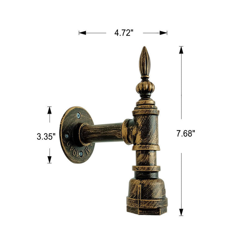 Industrial Vintage Iron Water Pipe 1-Light Wall Sconce Lamp