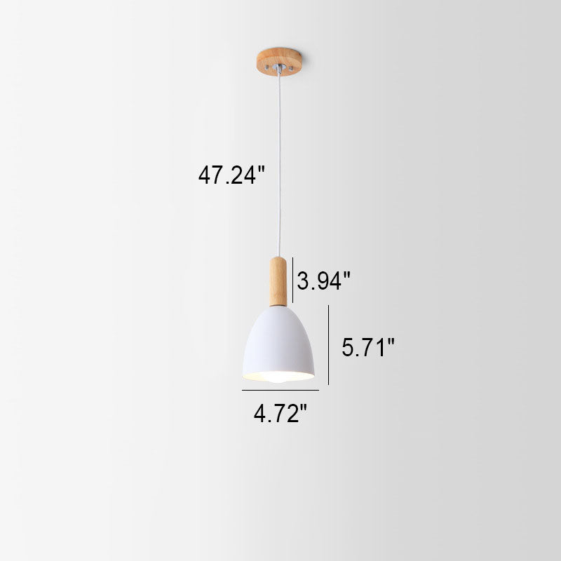 Nordischer minimalistischer Macaron einfarbiger 1/3-Licht-Kronleuchter 