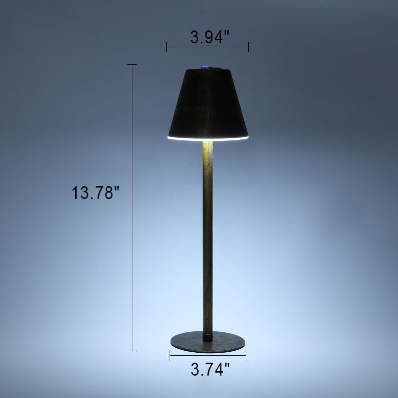 Moderne, minimalistische, einfarbige Pilz-Hardware-Kunststoff-wiederaufladbare LED-Nachtlicht-Tischlampe 