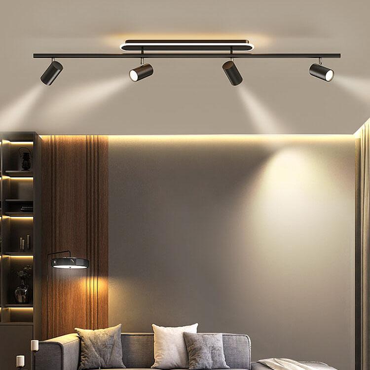 Modern Minimalist Tubular 5-Light LED Track Light