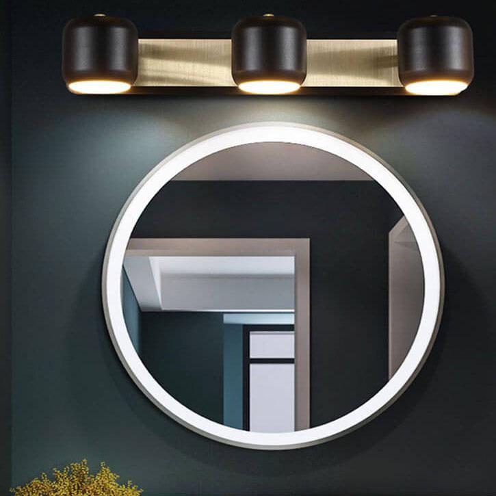 Modern Cylinder Shade LED Mirror Front Light Wall Sconce Lamp