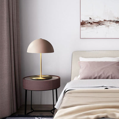 Nordic Macaron Dome Shade 1-Light Table Lamp