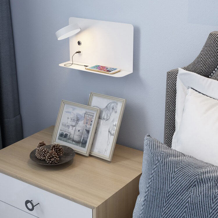 Moderne Eisen Quadrat LED USB Wiederaufladbare Wandleuchte 