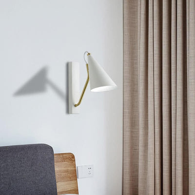 Simple Creative Iron Cone Shade Wall Sconce Lamp