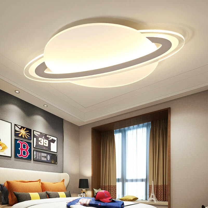 Kreative Acryl-Globus-Planet LED-Deckenleuchte für Aufputz- und Halbeinbau 