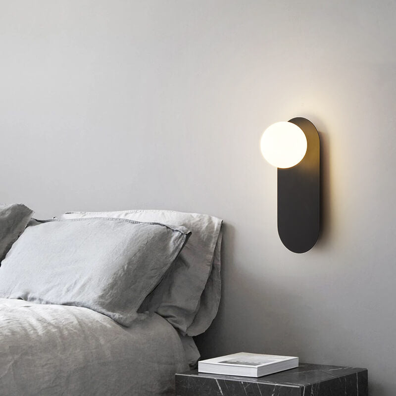 Nordischer minimalistischer Glasring Sockel 1-Licht Wandleuchte 