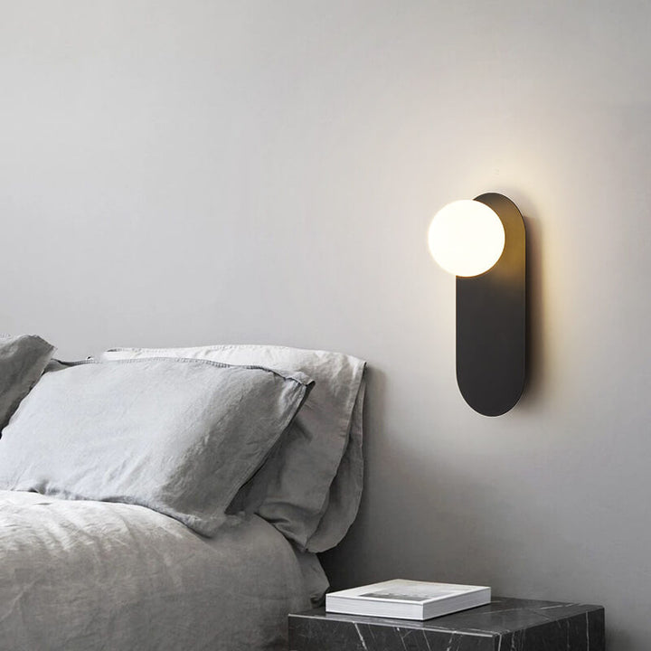Nordischer minimalistischer Glasring Sockel 1-Licht Wandleuchte 