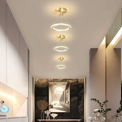 Modern Simple Circle LED 1-Light Pendant Light