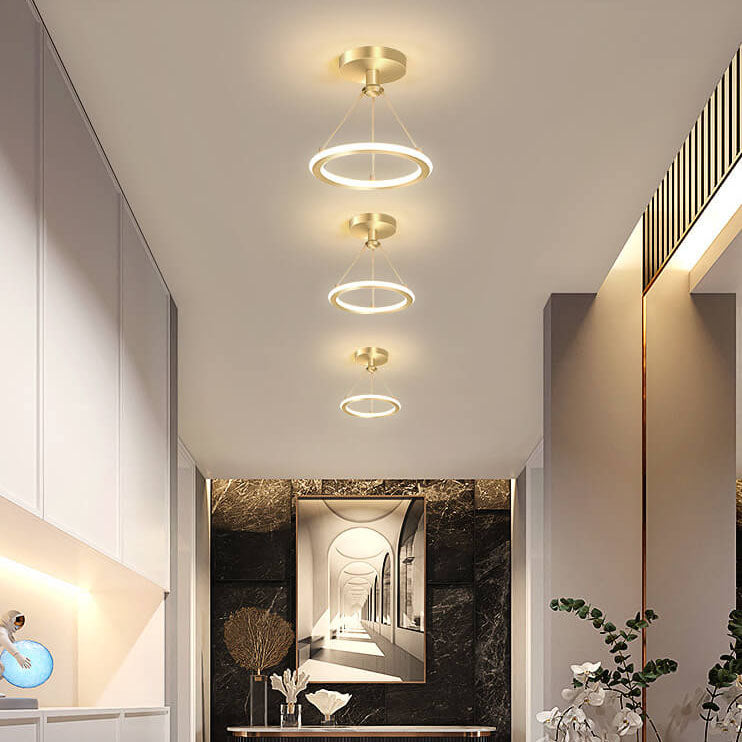 Modern Simple Circle LED 1-Light Pendant Light