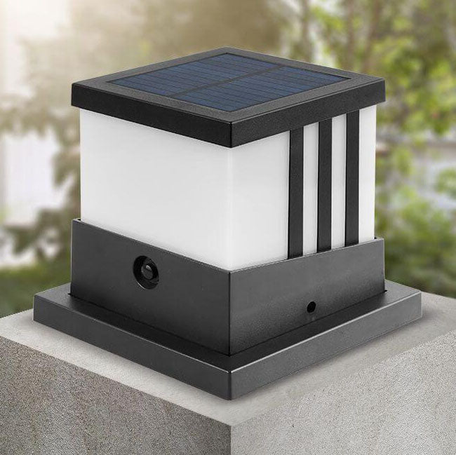 Solar Square Post Cap Light LED Outdoor Waterproof Post Light