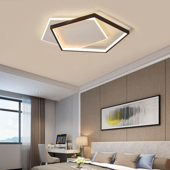 Luz de Techo LED Minimalista Moderna Pentagonal 