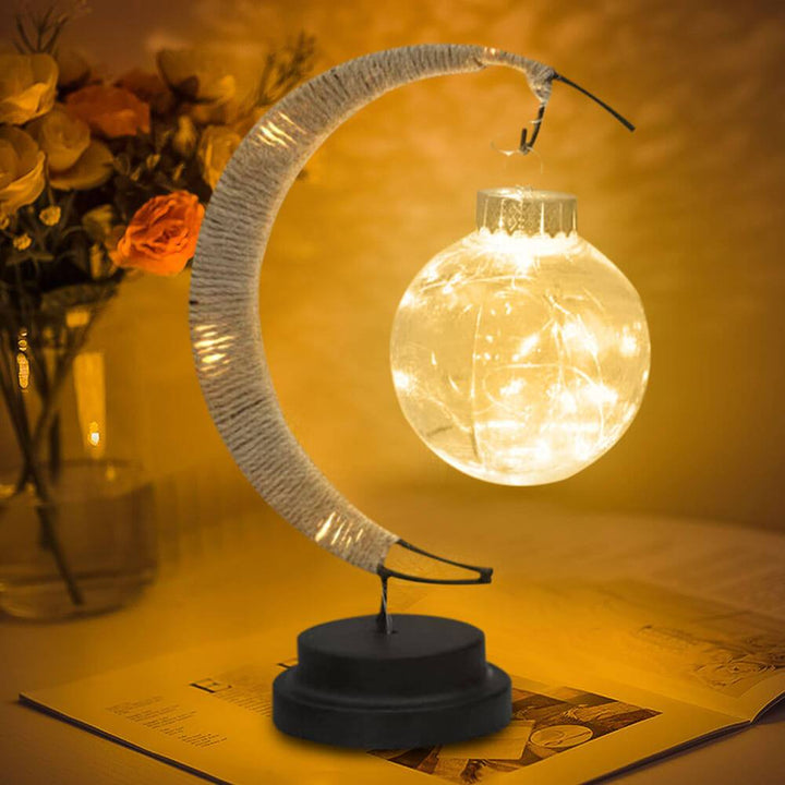 Wunschball Mond LED Nachtlicht Dekoration Tischlampe 