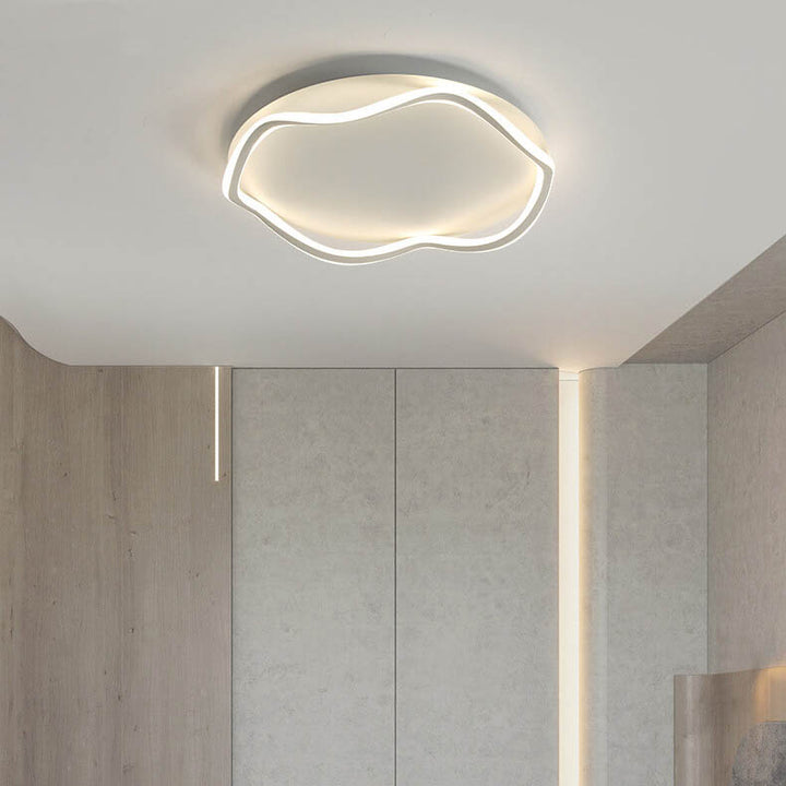 Modern Round Floral Lace LED Flush Mount Ceiling Light