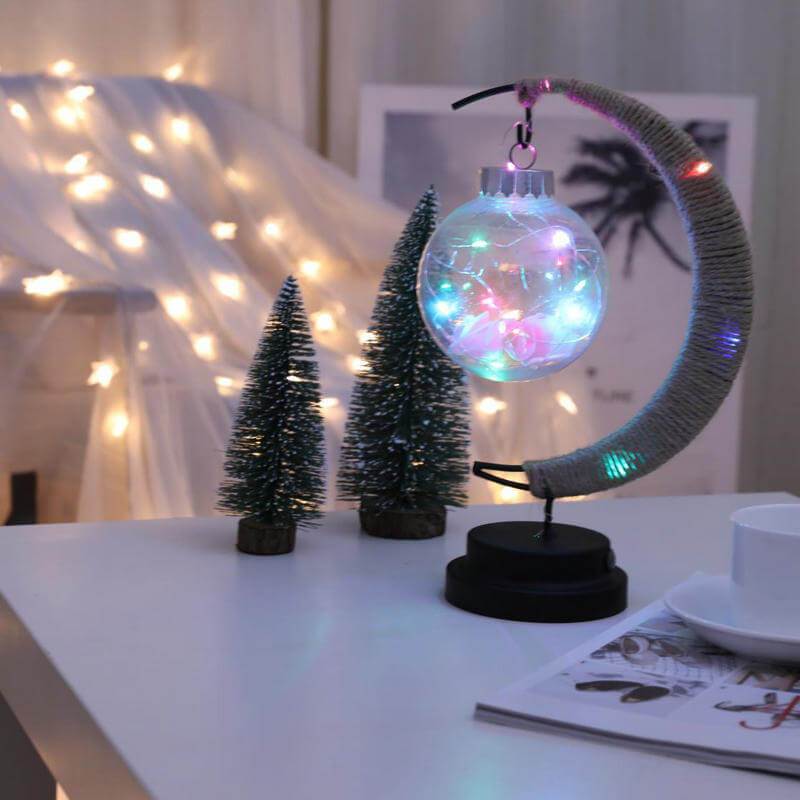 Wunschball Mond LED Nachtlicht Dekoration Tischlampe 