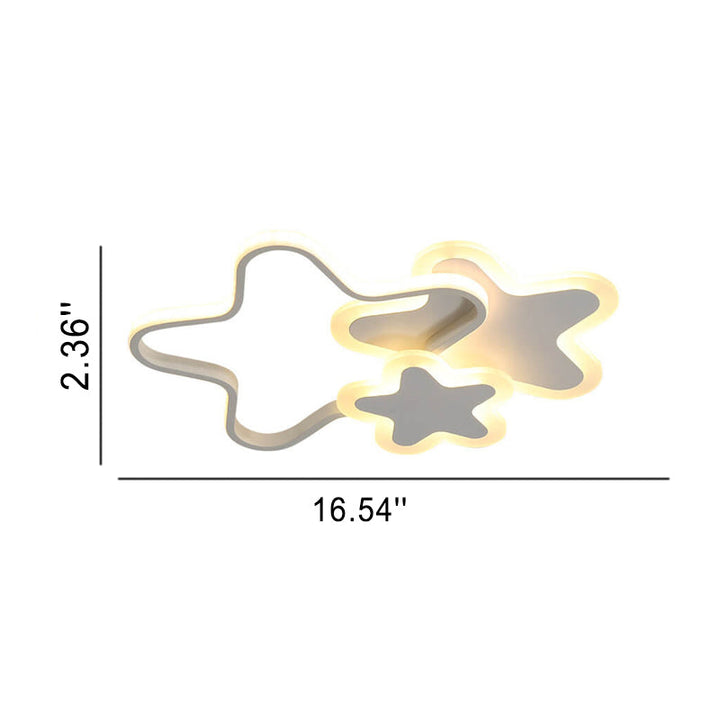 Nordische Cartoon-Sternform LED-Deckenleuchte 