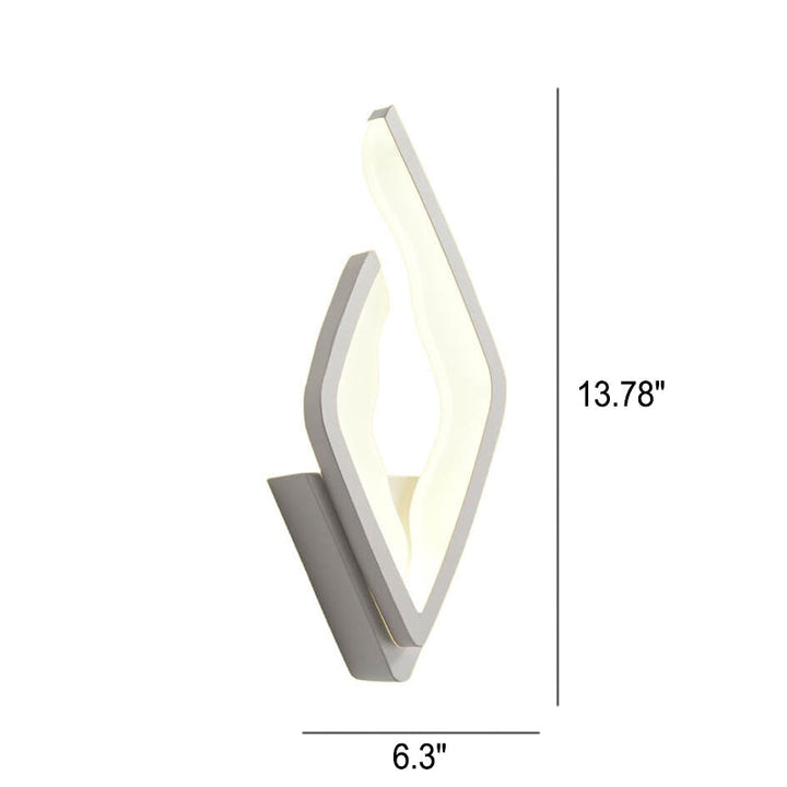 Moderne Acryl kreative Flammendesign LED Wandleuchte 
