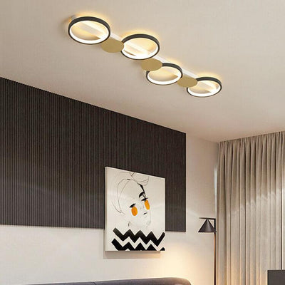 Modern Circle LED 3/4/5 Light LED Flush Mount Track Light